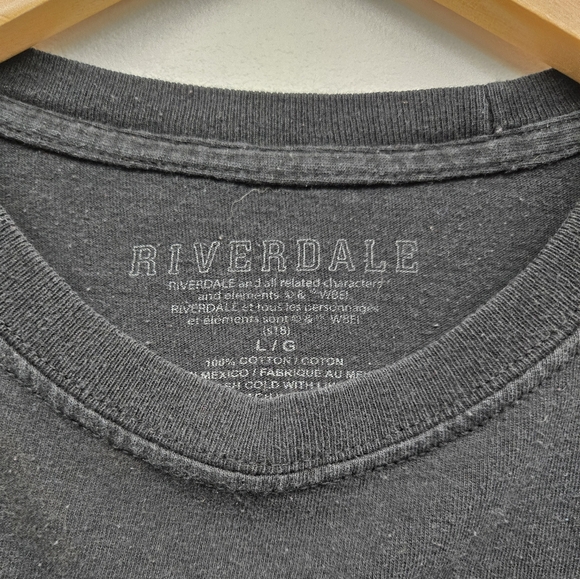 Riverdale South Side Serpents Graphic T-Shirt Black Warner Bros Men's Tshirt - Picture 3 of 6